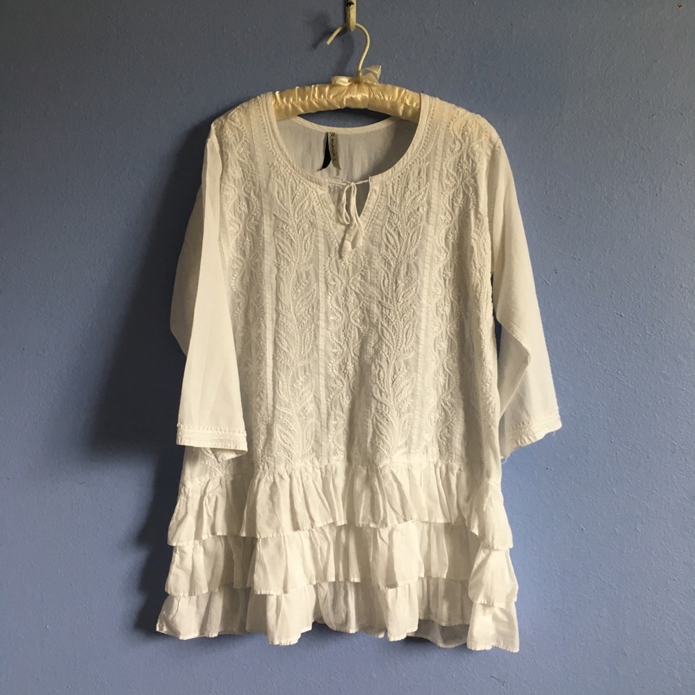 Embroidered long sleeve